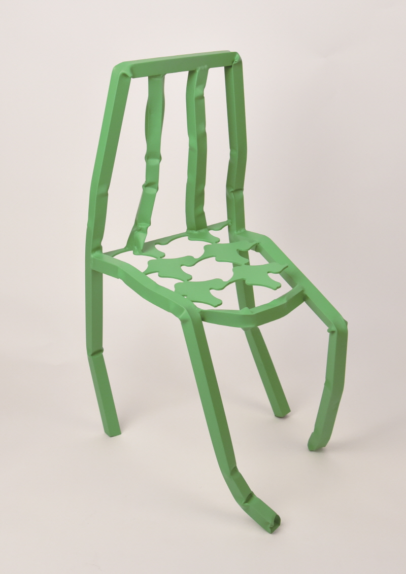 연진영(YEON Jinyeong), 파이프 체어 Pipe Chair, 2022, Aluminum, 49×33×78㎝