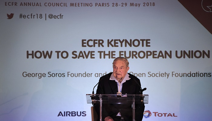 미국의 전설적인 투자자 조지 소로스가 유럽연합(EU) 회원국의 재량권을 확대할 필요가 있다고 밝혔다.[사진=뉴시스]