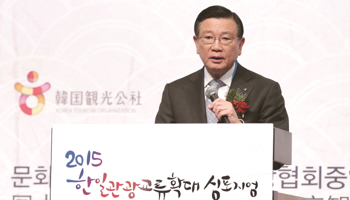 박삼구 회장은 2015년 7월 문체부 산하 민간협력 공공기관인 ‘한국방문위원회’ 위원장에 올랐다. [사진=뉴시스]