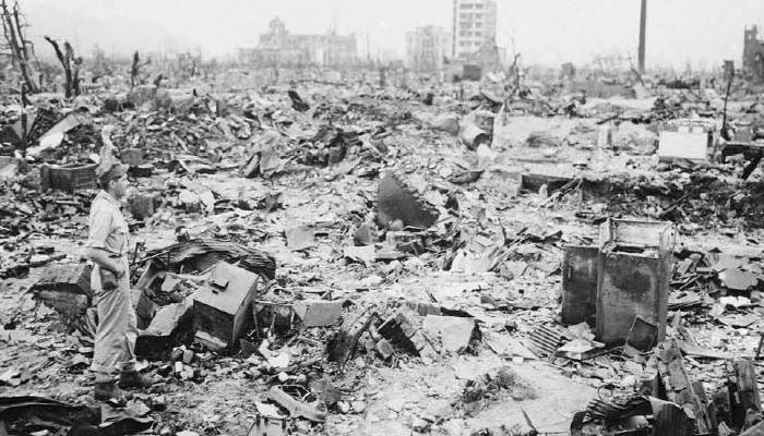 1945년 히로시마에 투하된 원폭은 기계화된 살육의 전형을 보여준다.[사진=뉴시스]