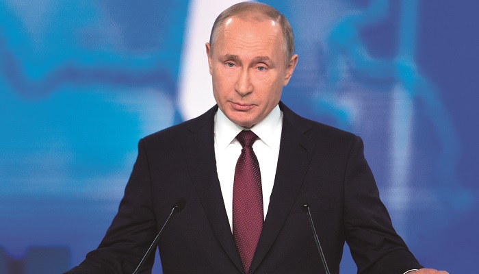 블라디미르 푸틴 러시아 대통령이 ‘가짜 뉴스법’에 서명했다.[사진=뉴시스]
