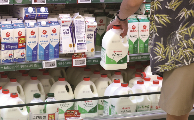 우유 가격이 오르면 식품업체들이 하나둘 가격을 인상한다.[사진=뉴시스]