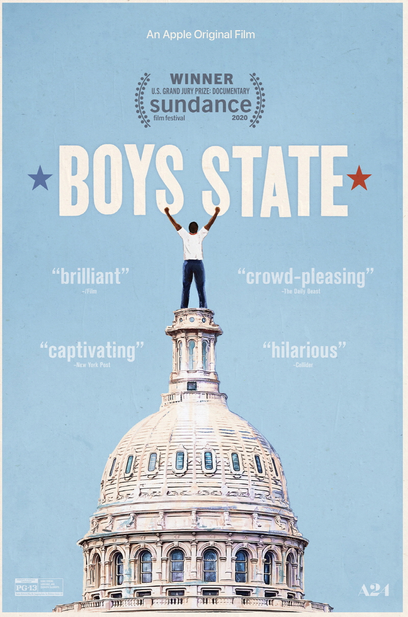 애플TV+가 공개한 다큐멘터리 ‘Boys State’의 포스터.[사진=뉴시스]