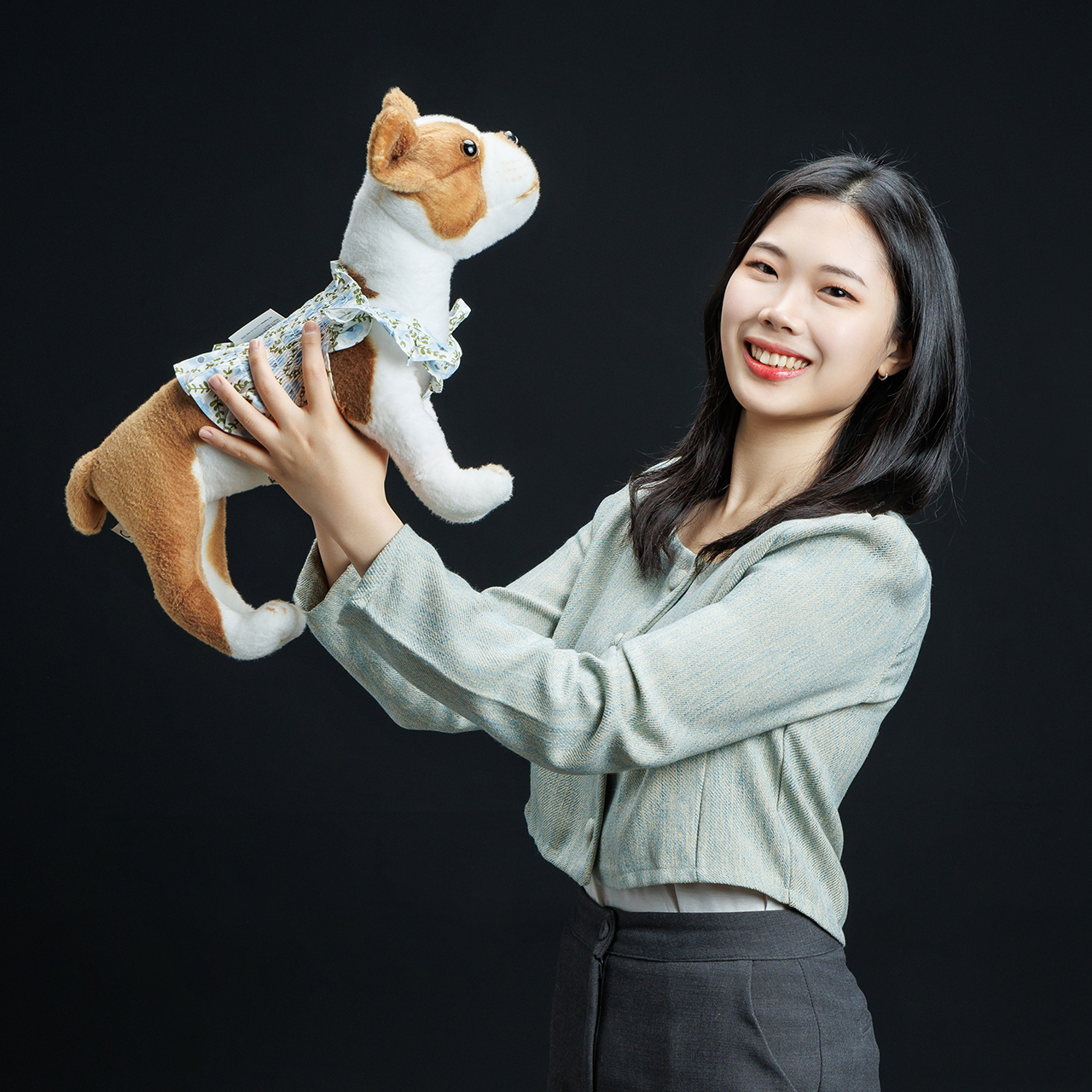 홍주영 ㈜시고르자브종 대표는 AI 기술로 강아지 옷 사이즈를 추천해주는 플랫폼을 개발했다.[사진=천막사진관]