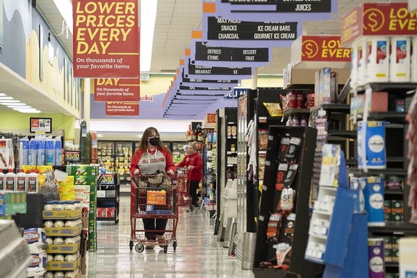기업의 이익이 팬데믹 이후 인플레이션의 주요 원인으로 지적되고 있다. 미국 캘리포니아의 한 슈퍼마켓 모습. [사진=뉴시스]