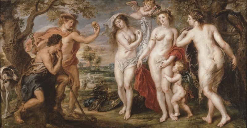 파울 루벤스, 파리스의 심판, 1638~1639년, 파리스의 심판, 119×381㎝, 나무패널에 유화, 프라도 미술관, 마드리드 스페인 [그림 | 위키미디어 제공]
