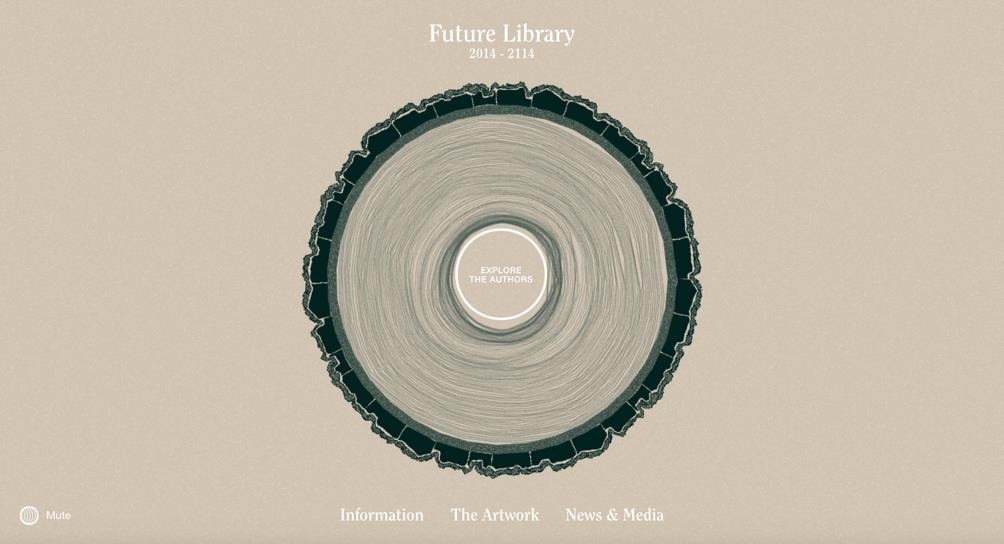 노르웨이 '미래 도서관' 홈페이지 갈무리.