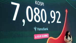 28만전자·180만닉스·7千피 찍었는데… 증시 거래대금은 6월의 '반토막'